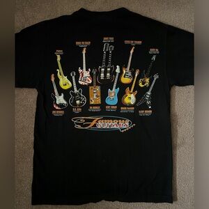 Famous Guitars Black T-Shirt